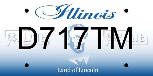 D717TM Illinois License Plate