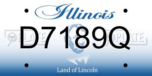 D7189Q Illinois License Plate