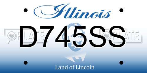 D745SS Illinois License Plate