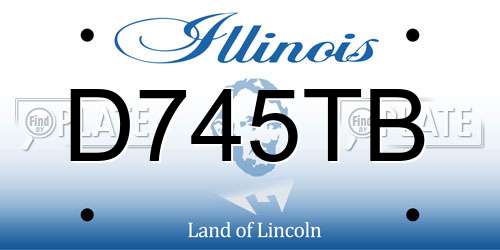 D745TB Illinois License Plate