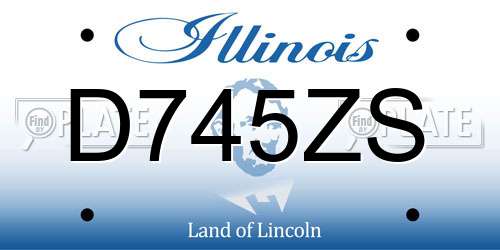 D745ZS Illinois License Plate