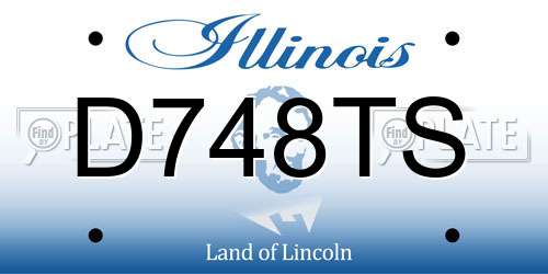 D748TS Illinois License Plate