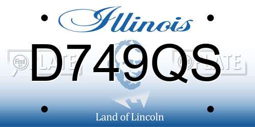D749QS Illinois License Plate