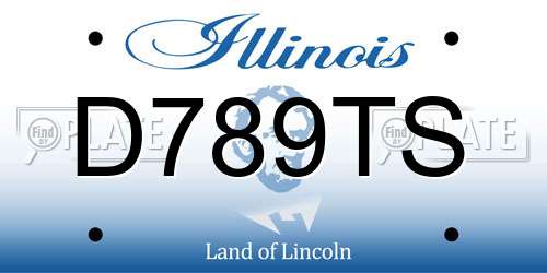 D789TS Illinois License Plate