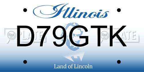 D79GTK Illinois License Plate