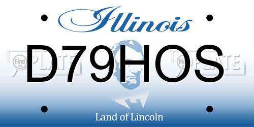 D79HOS Illinois License Plate