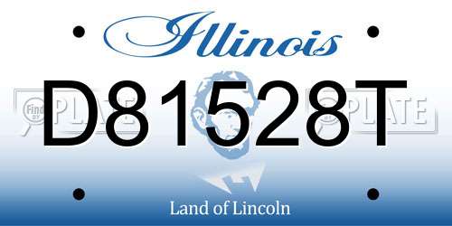 D81528T Illinois License Plate