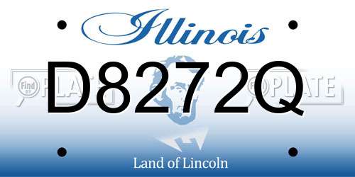 D8272Q Illinois License Plate