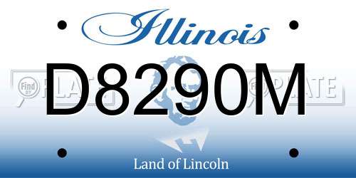 D8290M Illinois License Plate
