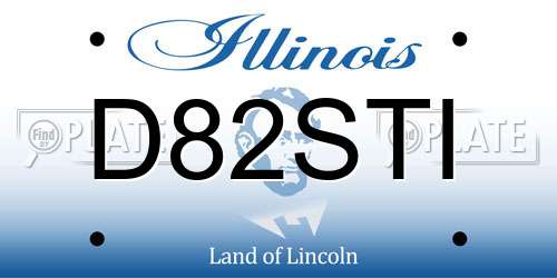 D82STI Illinois License Plate