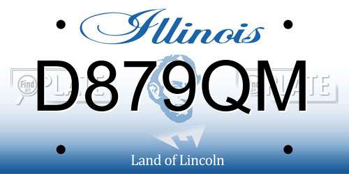 D879QM Illinois License Plate
