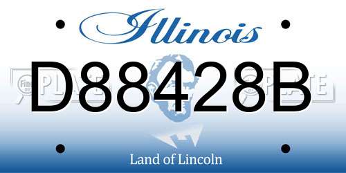 D88428B Illinois License Plate