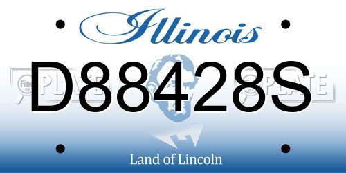 D88428S Illinois License Plate