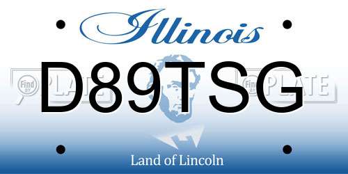 D89TSG Illinois License Plate