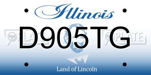 D905TG Illinois License Plate