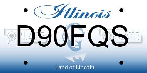 D90FQS Illinois License Plate