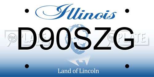 D90SZG Illinois License Plate