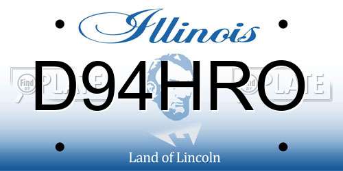 D94HRO Illinois License Plate