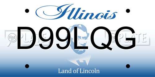 D99LQG Illinois License Plate