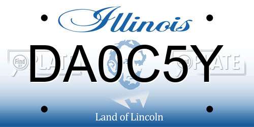 DA0C5Y Illinois License Plate