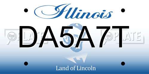 DA5A7T Illinois License Plate