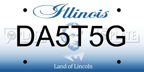DA5T5G Illinois License Plate