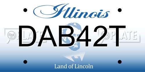 DAB42T Illinois License Plate