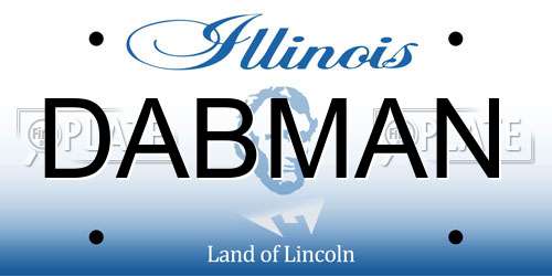 DABMAN Illinois License Plate