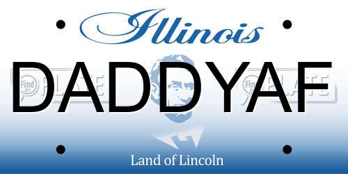 DADDYAF Illinois License Plate
