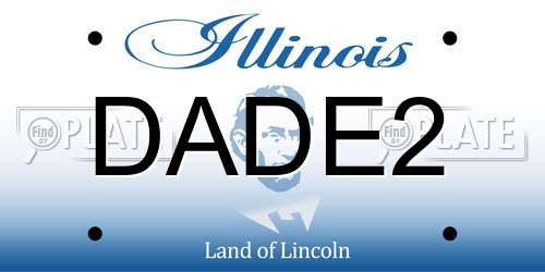 DADE2 Illinois License Plate