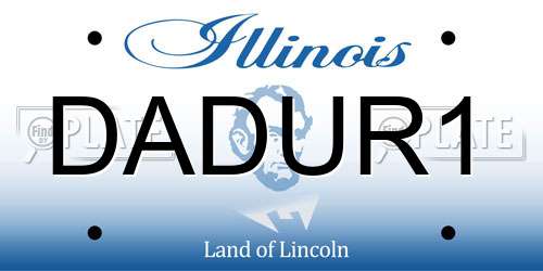 DADUR1 Illinois License Plate
