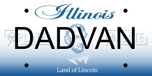 DADVAN Illinois License Plate