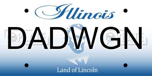 DADWGN Illinois License Plate