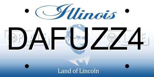 DAFUZZ4 Illinois License Plate