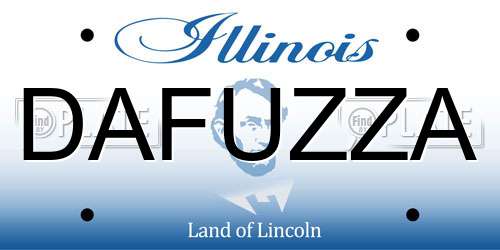DAFUZZA Illinois License Plate