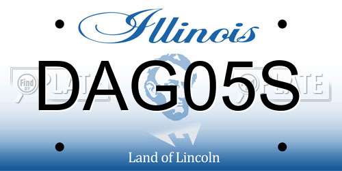 DAG05S Illinois License Plate
