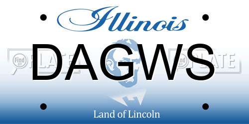 DAGWS Illinois License Plate