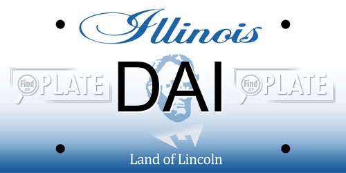 DAI Illinois License Plate