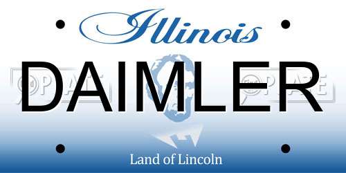DAIMLER Illinois License Plate