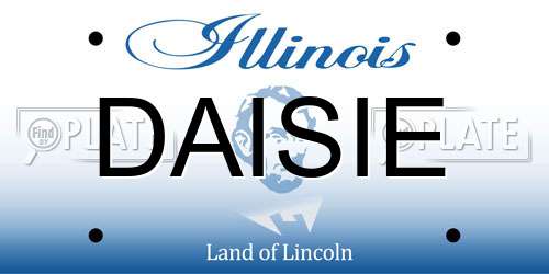 DAISIE Illinois License Plate