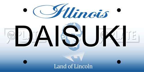 DAISUKI Illinois License Plate