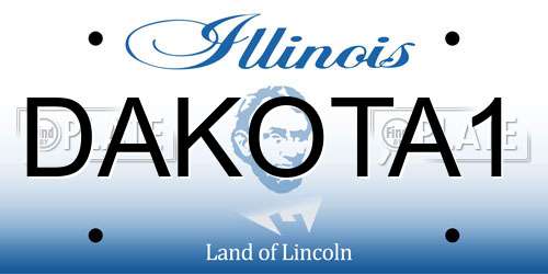 DAKOTA1 Illinois License Plate