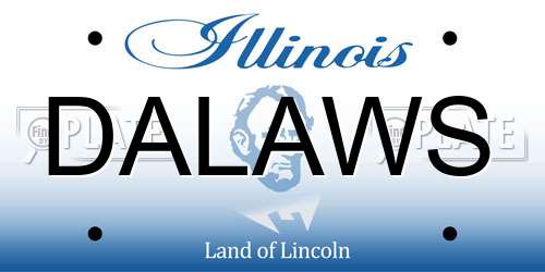 DALAWS Illinois License Plate