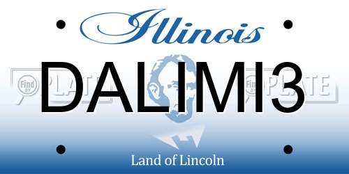 DALIMI3 Illinois License Plate