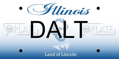 DALT Illinois License Plate