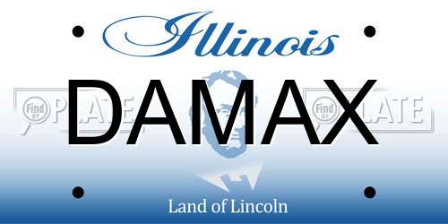 DAMAX Illinois License Plate