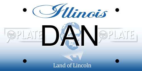 DAN Illinois License Plate