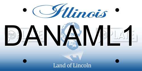 DANAML1 Illinois License Plate