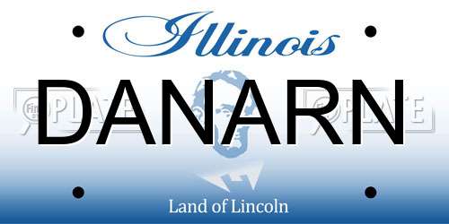 DANARN Illinois License Plate