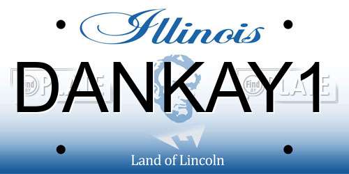 DANKAY1 Illinois License Plate